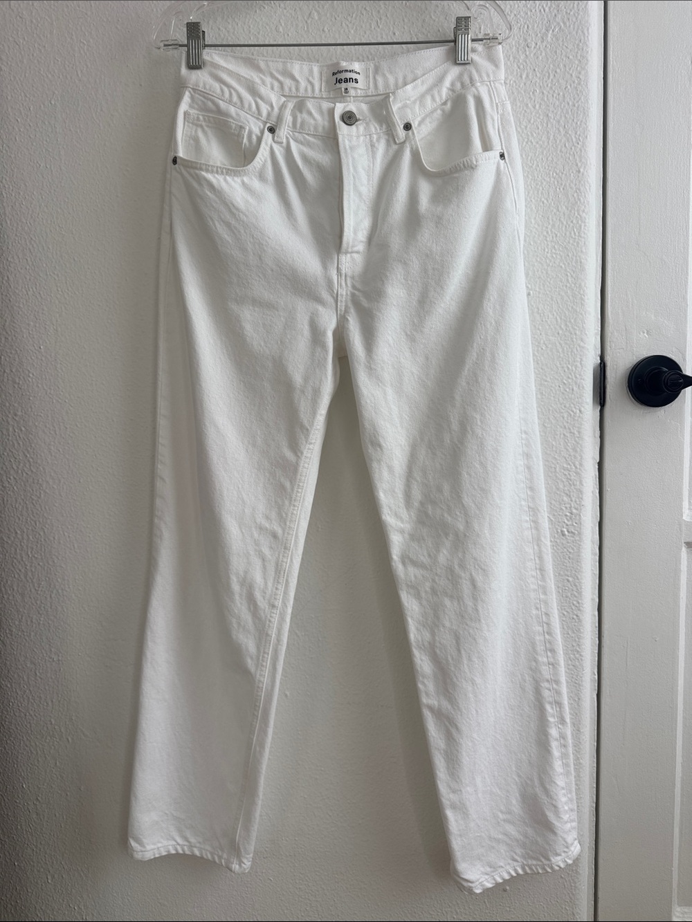 Reformation White Jeans